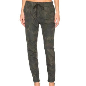 Rag & Bone Denny Skinny Leg Pants Jogger Camo Print Ankle Zip Size Small Women's